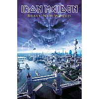 Iron Maiden teszttylny banner 68cm x 106cm, Brave New World