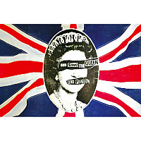 Sex Pistols teszttylny banner 68cm x 106cm, God Save The Queen