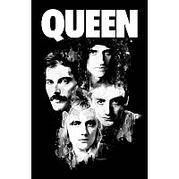 Queen teszttylny banner 70cm x 106cm, Faces