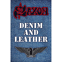 Saxon teszttylny banner 70 cm x 106 cm, Denim & Leather