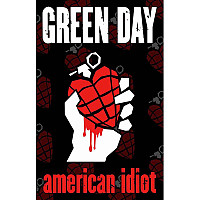 Green Day tekstylny banner 70cm x 106cm, American Idiot