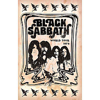 Black Sabbath tekstylny banner 70cm x 106cm, World Tour 1978