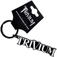 Trivium kovová brelok 65 mm, Logo Black Zinc