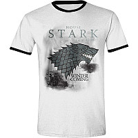 Hra o trůny koszulka, Stark Storm Ringer, męskie