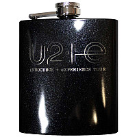 U2 płaska butelka 200 ml/0.2 kg, Logo Black