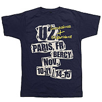 U2 koszulka, I+E Paris Event 2015 BP Blue, męskie
