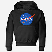 NASA bluza, Insignia / Logotype Hoodie Black, dziecięca
