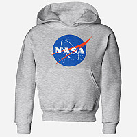 NASA bluza, Insignia / Logotype Hoodie Grey, dziecięca