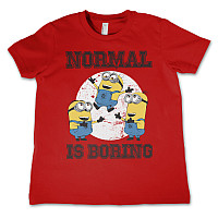 Despicable Me koszulka, Normal Life Is Boring Kids Red, dziecięcy