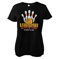 Big Lebowski koszulka, Lebowski Bowling Team Girly Black, damskie