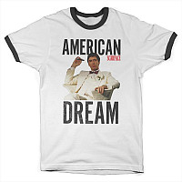 Scarface koszulka, American Dream Ringer White, męskie