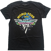 Van Halen koszulka, World Tour '78 Full Colour Black, męskie