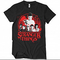 Stranger Things koszulka, Stranger Things Distressed Black, męskie