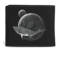 Gojira portfel PU 11 x 10 x 1 cm, Flying Whale Black