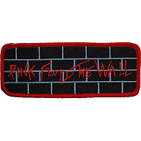 Pink Floyd tkaná naszywka CO 112x44 mm, The Wall Red