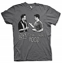 Friends koszulka, Joey Doesn´t Share Food Dark Grey, męskie