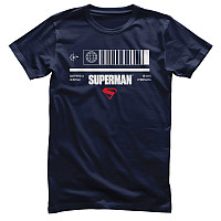 Superman koszulka, Barcode Navy, męskie