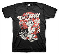 Tom & Jerry koszulka, Vintage Comic Black, męskie