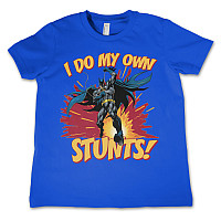 Batman koszulka, I Do My Own Stunts Blue, dziecięcy