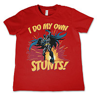 Batman koszulka, I Do My Own Stunts Red, dziecięcy