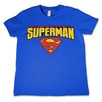 Superman koszulka, Blockletter Logo, dziecięcy