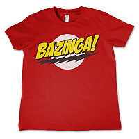 Big Bang Theory koszulka, Bazinga Super Logo Kids Red, dziecięcy
