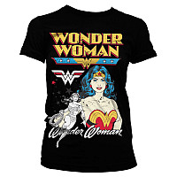 Wonder Woman koszulka, Posing Wonder Woman Girly Black, damskie