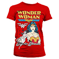 Wonder Woman koszulka, Posing Wonder Woman Girly Red, damskie
