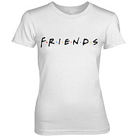 Friends koszulka, Friends Logo Girly White, damskie