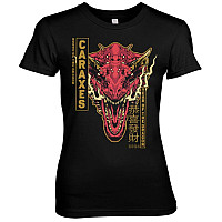 Hra o trůny koszulka, CARAXES Dragon Girly Black, damskie