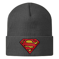 Superman zimowa czapka zimowa, Organic Cotton Onesize Dark Grey