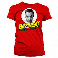 Big Bang Theory koszulka, Bazinga Sheldons Head Girly, damskie