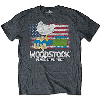 Woodstock koszulka, Flag Grey, męskie
