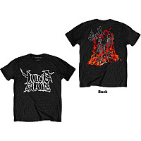 Yungblud koszulka, Weird Flaming Skeletons BP Black, męskie
