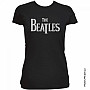 The Beatles koszulka, Drop T Logo with Rhinestone Application, damskie