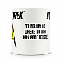 Star Trek ceramiczny kubek 250ml, Star Trek Boldly