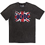 AC/DC koszulka, Flag Stone Wash Charcoal Grey, męskie