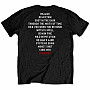 AC/DC koszulka, Dark Stage Tracklist BP Black, męskie