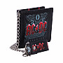 AC/DC portfel 11 x 9 x 2 cm s řetízkem/ 220 g, Black Ice