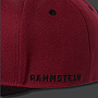Rammstein czapka z daszkiem Snapback, Bordeaux Red & Black, unisex one size
