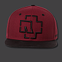 Rammstein czapka z daszkiem Snapback, Bordeaux Red & Black, unisex one size