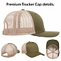 NASA czapka z daszkiem, NASA Insignia Premium Trucker Olive Khaki Onesize, unisex