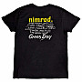 Green Day koszulka, Nimrod Tracklist BP Black, męskie