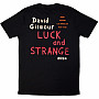 Pink Floyd koszulka, David Gilmour Luck & Strange Stage Shot BP Black, męskie