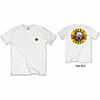 Guns N Roses koszulka, F&B Classic Logo White, męskie