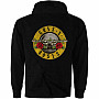 Guns N Roses bluza, Classic Logo Zipped BP Black, męska