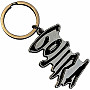 Gojira kovová brelok 45x30 mm, Logo Black Silver Zinc