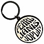 Janis Joplin kovová brelok 45 mm, Pearl Emblem Mono Zinc