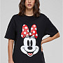 Mickey Mouse koszulka, Minnie Smiles Ladies Black, damskie