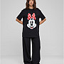 Mickey Mouse koszulka, Minnie Smiles Ladies Black, damskie